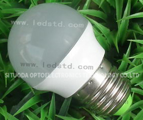 LED Aluminum Plastic Bulb STD-QPLS-3W-C-06